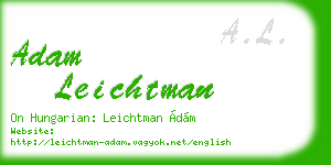 adam leichtman business card